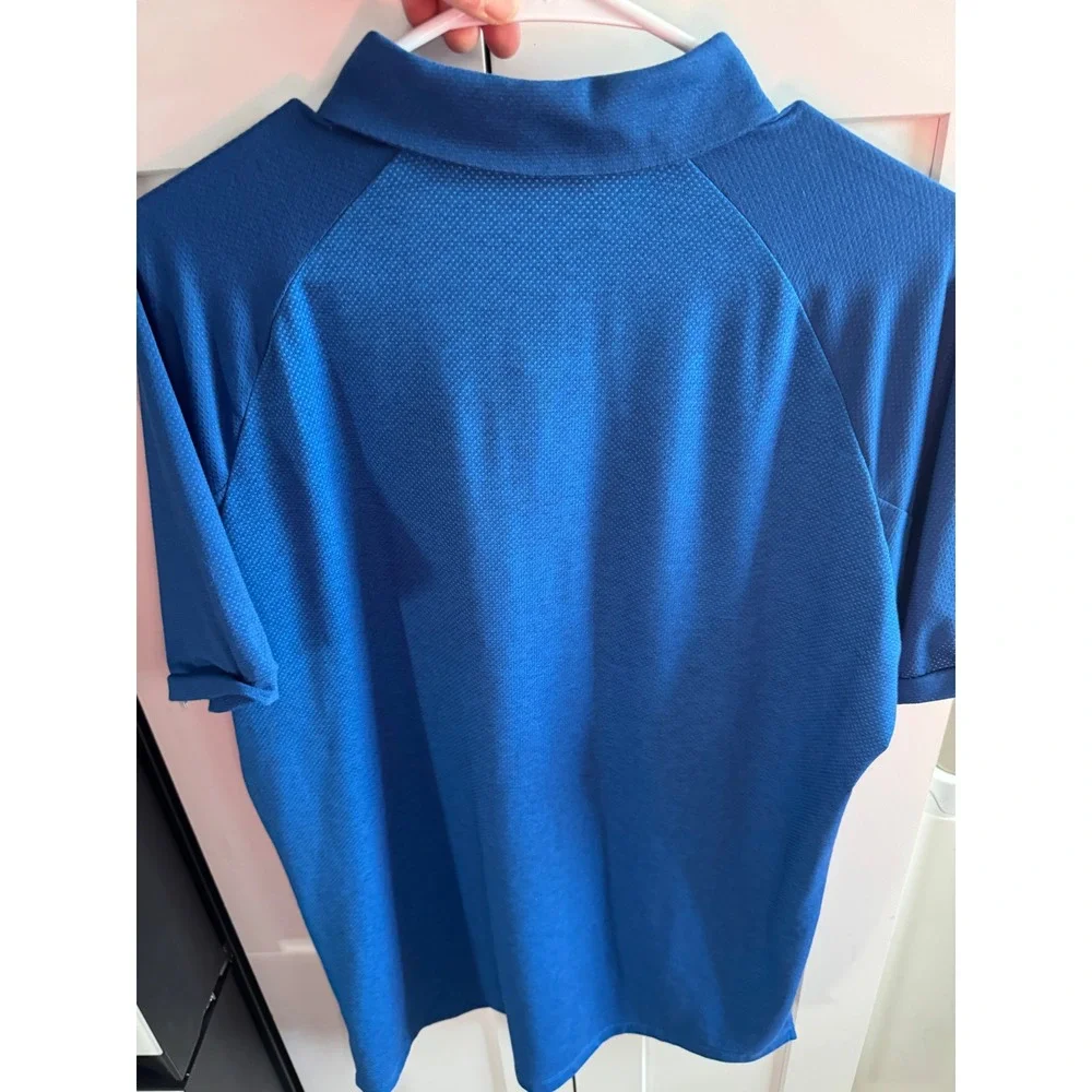 Nike Golf Dri Fit Men's Blue Polo‎ Shirt Size Medium